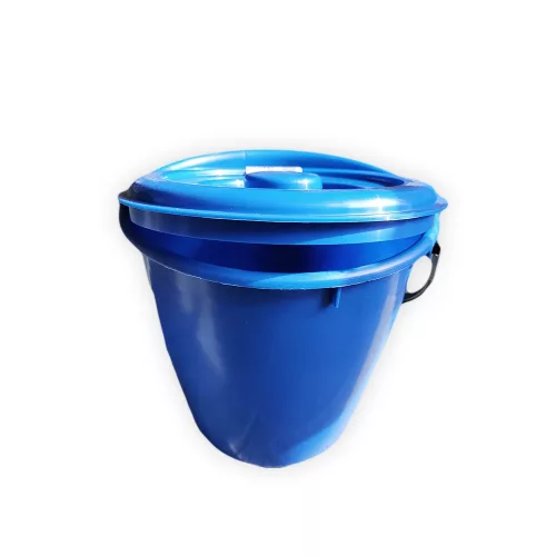 Betéttartó fedeles vödör - Kék (5 l)