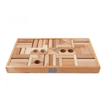 Wooden story natúr építőkockák - 54 db
