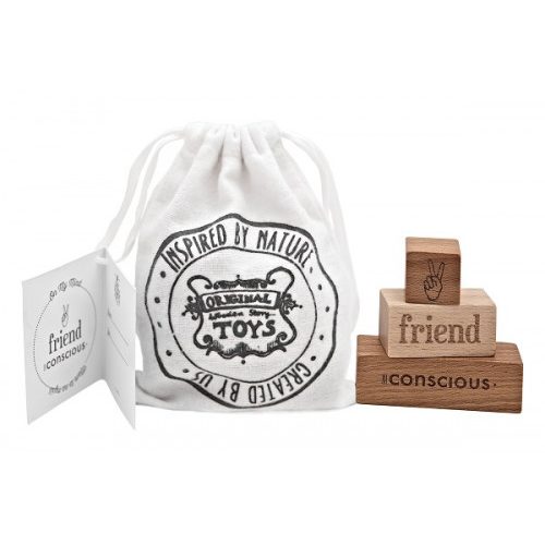 Wooden story On My Mind kockák - Conscious, friend..