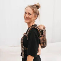   Bondolino b.pure - babahordozó tépőzáras derékpánttal Darwin black