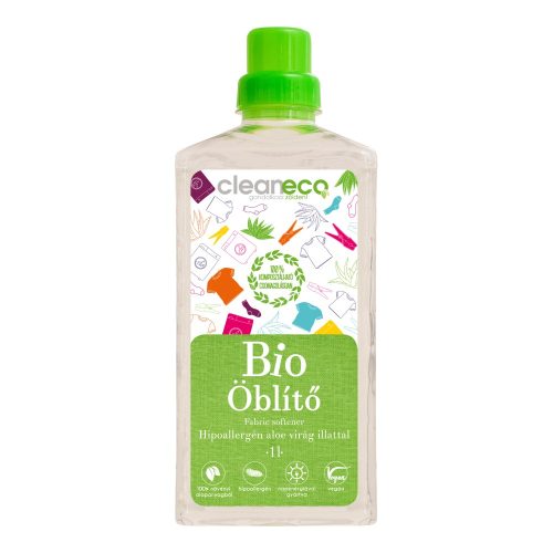 Cleaneco Bio öblítő - Hipoallergén aloe virág illattal (1l)