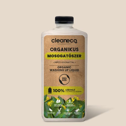 Cleaneco organikus kézi mosogatószer - repce kivonattal (1l)