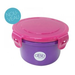   Dbb Baby Lunch ételtároló fedéllel, 400 ml - Szín: lila/rózsaszín