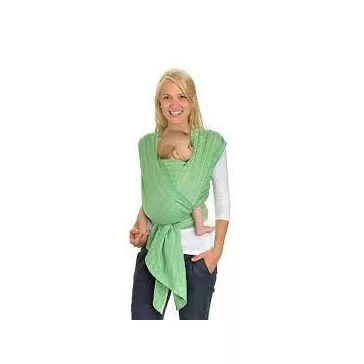 Hoppediz hordozókendő Darjeeling_pale green -  4,6 m