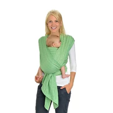 Hoppediz hordozókendő Darjeeling pale green -  4,6 m