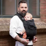 Hoppediz Nabaca félcsatos mindenhol állítható babahordozó - Basic set - Schwarz