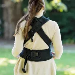 Hoppediz Nabaca félcsatos mindenhol állítható babahordozó - Basic set - Schwarz
