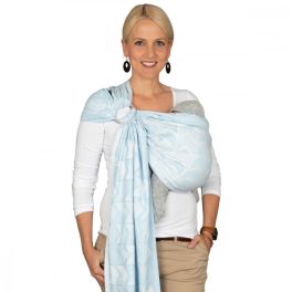 Hoppediz Ring Sling karikás kendő(Amsterdam aqua)
