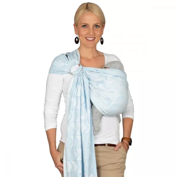 Hoppediz Ring Sling karikás kendő(Amsterdam aqua) Hoppediz Ring Sling karikás kendő(Amsterdam aqua)