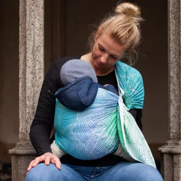Hoppediz Ring Sling karikás kendő (Grenada cream)