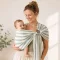 Hoppediz Ring Sling, karikás kendő ( poplin denim black )