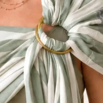 Hoppediz Ring Sling, karikás kendő ( poplin denim black )