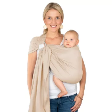  Hoppediz Ring Sling, karikás kendõ nyári, ultrakönnyű - Hamburg frappé