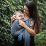 Hoppediz ultrakönnyű nyári karikás baba hordozókendő - Hamburg stone - 4,6 m