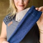 Hoppediz gyapjú lábmelegítő - sötétkék