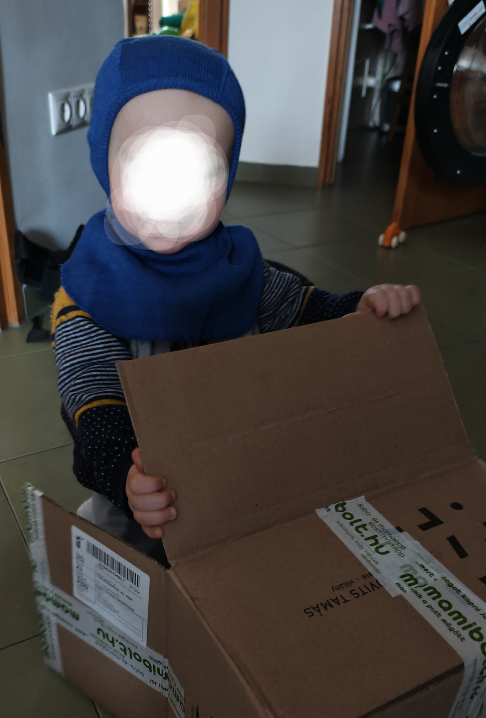   ManyMonths gyapjú űrhajós sapka Classic blue - Méret 1-4,5/5 év
